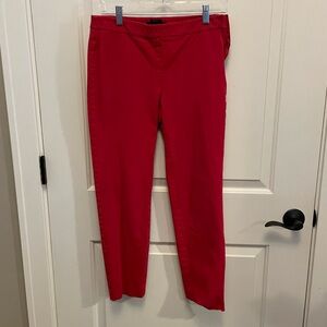 Talbots Red Cropped Chatham Pant